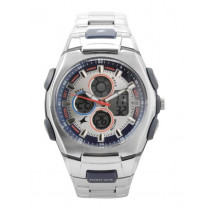 Fastrack Men Silver Dial Analog Chronograph Watch