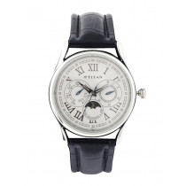 Titan Men White Dial Chronograph Watch
