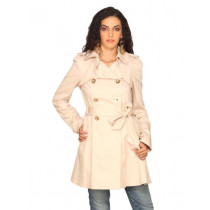 Forever New Women Long Peach Jacket