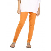 Aurelia Women Solid Orange Leggings