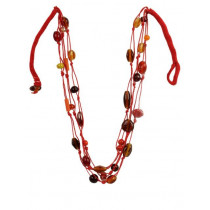 Adrika Women Orange Necklace