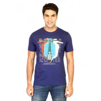 Probase Men Printed Purple Tshirts