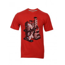 Nike Men Town Round Red Neck T-Shirts