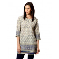Fabindia Women Printed Beige Kurtis