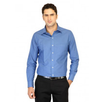 Belmonte Men Solid Blue Shirts