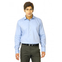 United Colors of Benetton Men Solid Blue Shirts