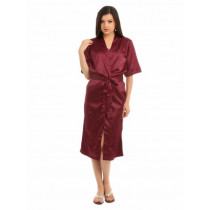Enamor Women Maroon Robe