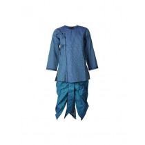 Fabindia Boys Blue Dhoti Angarakha Set