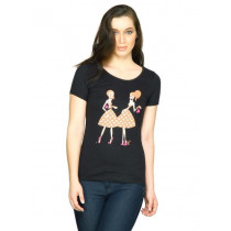 Jealous 21 Women Jealous Randa Black Top Black Tops