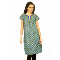 W Women Printed Blue Kurtas