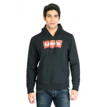 Levis Men Printed Black Sweatshirts