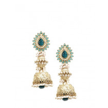 Royal Diadem Green Earrings