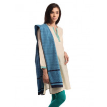 Fabindia Women Printed Blue Stole