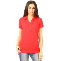 United Colors of Benetton Women Red Polo T-shirt