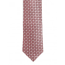 Reid & Taylor Men Maroon Checked Tie