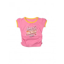 Gini and Jony Girls Printed Pink Top