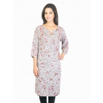 W Women Brown Printed Kurta