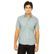 Wrangler Men Stampede Printed Stripe Green Shirts