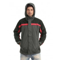 Just Natural Unisex Charcoal Rain Jacket