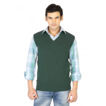 United Colors of Benetton Men Solid Green Sweater