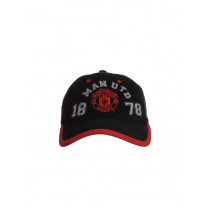 Manchester United Men Printed Black Cap