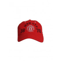Manchester United Men Printed Red Cap