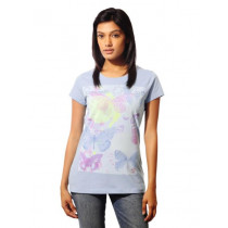 Wrangler Women Summer of Love Blue T-shirt