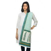 Fabindia Women Printed Off White Dupatta