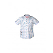 Gini and Jony Boys Check White Shirt