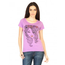 Jealous 21 Women Printed Pink Tops