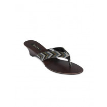 Rocia Women Brown & Black Heels