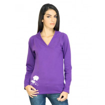 Urban Yoga Women Solid Purple Tops