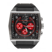 Puma Men Rod Silver Black Watches