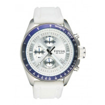 Fossil Men Silver-Toned Chronograph Watch CH2646