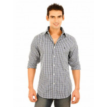 United Colors Of Benetton Men Light Winter Blue Shirts