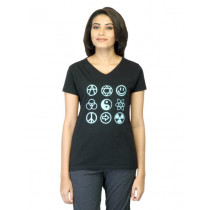 Tantra Women Circles Black T-shirt