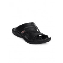 Red Chief Men Black Sandals