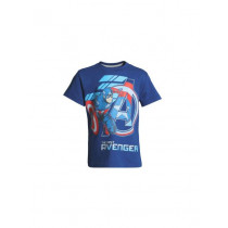 Avengers Boys Blue Printed T-shirt