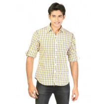 Lee Men Check Yellow Shirts