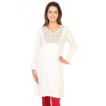 Aurelia Women White Kurta