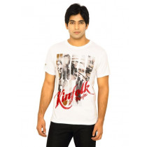 Wrangler Men Urban Folk White T-Shirts