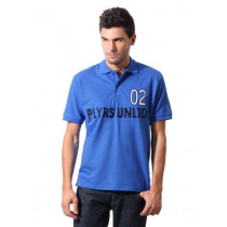 John Players Men Polo Blue T-shirt