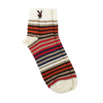 Playboy Men Cream Socks