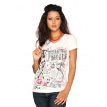Spykar Women White T-shirt