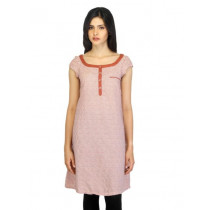 W Women Printed Rust Kurta