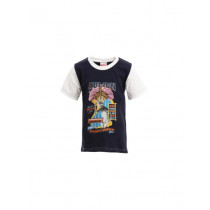 Madagascar3 Boys Navy Blue Printed T-Shirt