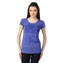 Tokyo Talkies Women Blue Printed T-shirt
