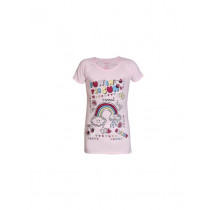 Kids Ville Girls Pink Printed Top