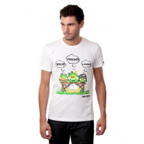 Angry Birds Men White T-shirt