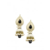 Royal Diadem Black Earrings
